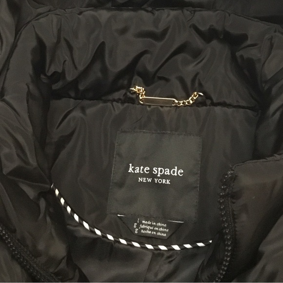 kate spade Elegant Black Puffer Coat - Picture 7 of 16